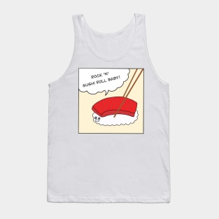 Vintage Sushi Comic Joke Funny Manga Anime Japan Food Tank Top